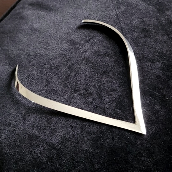 Vintage Stainless Steel Chevron Necklace - Picture 1 of 3